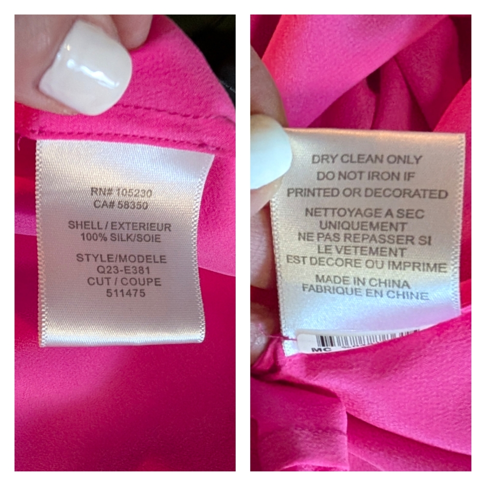 Pink Sleeveless Button-Up Top - Picture 4 of 4